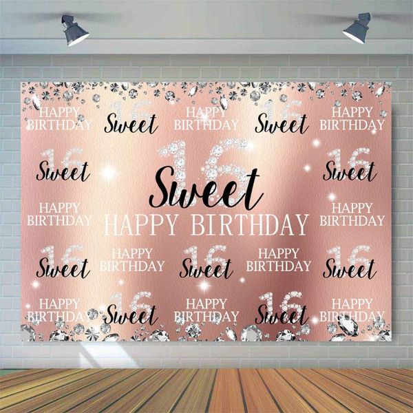 background material sweet 16 backdrop for pography girl children happy birthday theme party po booth decoration supplies prop
background material sweet 16 backdrop for pography girl children happy birthday theme party po booth decoration supplies prop