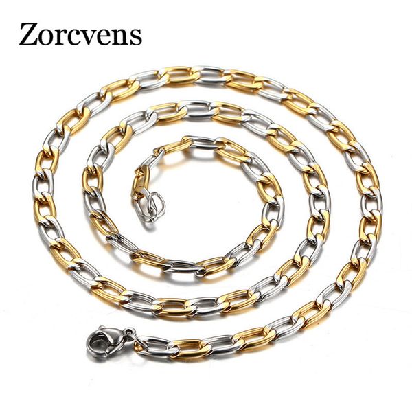 modyle new width 4.5mm women flat gold color stainless steel necklace vintage chain necklace for women stainless steel jewelry, Silver
modyle new width 4.5mm women flat gold color stainless steel necklace vintage chain necklace for women stainless steel jewelry, Silver