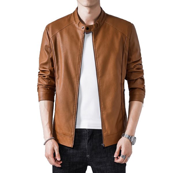 new men zipper jacket slim warm mens leather jacket o-neck buttons brown biker jackets men moto pu long sleeve male winter coat, Black;brown
new men zipper jacket slim warm mens leather jacket o-neck buttons brown biker jackets men moto pu long sleeve male winter coat, Black;brown