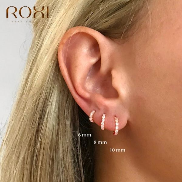 hoop & huggie roxi small earrings for women men zircon crystals minimalism 925 sterling silver fine jewelry pendientes 6/8/10mm, Golden;silver
hoop & huggie roxi small earrings for women men zircon crystals minimalism 925 sterling silver fine jewelry pendientes 6/8/10mm, Golden;silver