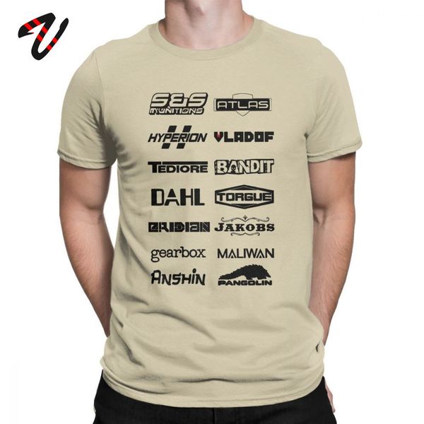 borderlands weapon manufacturers men t shirt crazy tee shirt round neck t-shirt summer clothing
borderlands weapon manufacturers men t shirt crazy tee shirt round neck t-shirt summer clothing