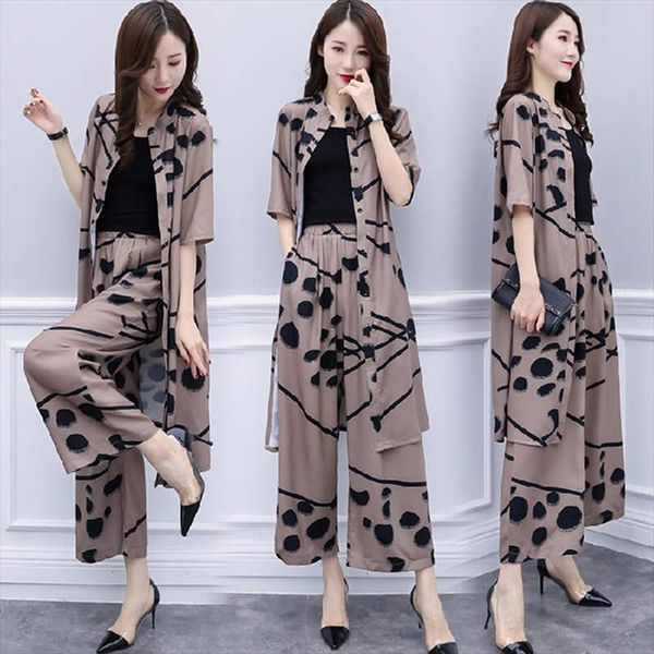 spring summer fashion 2 piece set women long cardigan blouse and wide leg pant sets elegant chiffon pants suits, Gray
spring summer fashion 2 piece set women long cardigan blouse and wide leg pant sets elegant chiffon pants suits, Gray