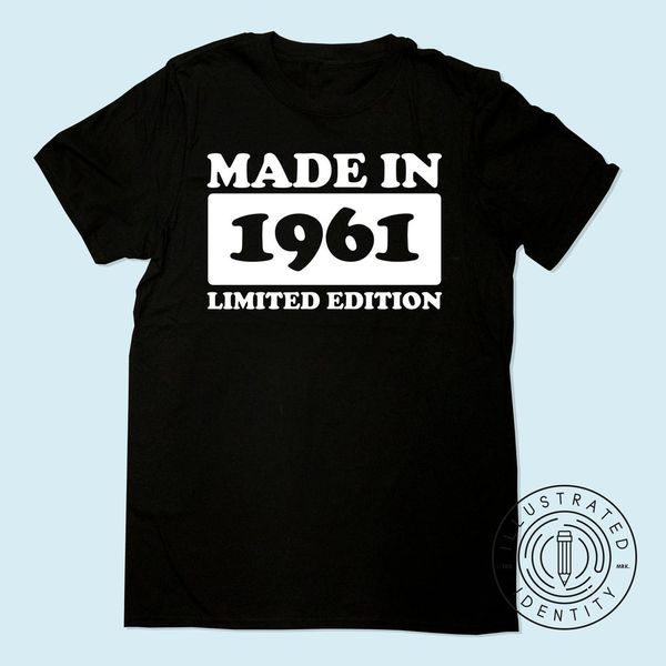 hergestellt in 1961 limited edition passen t shirt k1918