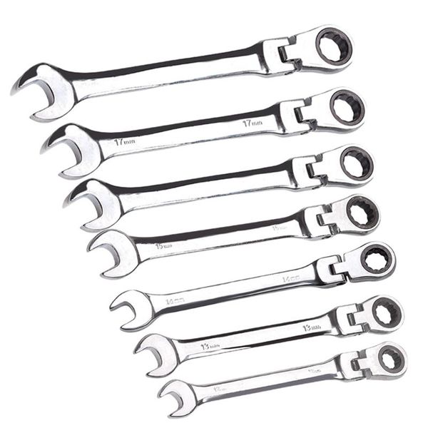 flexible 72 tooth movable head spanners 12-18mm ratchet wrench 90° bending rotation car garage disassembly maintenance
flexible 72 tooth movable head spanners 12-18mm ratchet wrench 90° bending rotation car garage disassembly maintenance