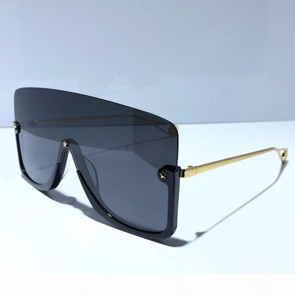new fashion designer sunglasses 0540 connected lens big size half frame with small star avant-garde popular goggle 0540s, White;black
new fashion designer sunglasses 0540 connected lens big size half frame with small star avant-garde popular goggle 0540s, White;black