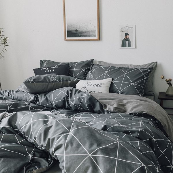 100% cotton four-piece suit striped ins nordic style 100% cotton bed sheet quilt cover summer bedroom dormitory bedding
100% cotton four-piece suit striped ins nordic style 100% cotton bed sheet quilt cover summer bedroom dormitory bedding