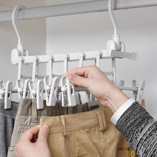 folding drying clothes trousers pants hanger cloth hangers with 12 clips wardrobe hooks home storage organizer
folding drying clothes trousers pants hanger cloth hangers with 12 clips wardrobe hooks home storage organizer