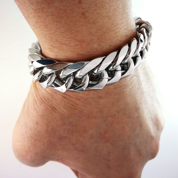 316l stainless steel fashion cool bracelet bangle jewelry in 19 20 21 22 23 24cm length b192, Black
316l stainless steel fashion cool bracelet bangle jewelry in 19 20 21 22 23 24cm length b192, Black