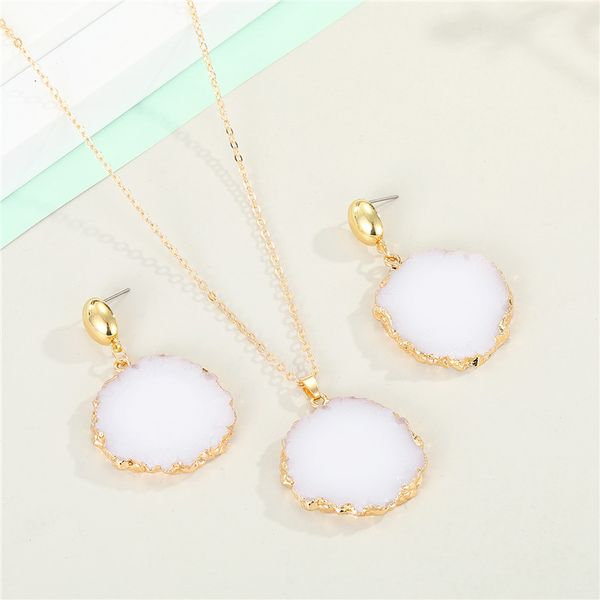 dayoff 1 pc resin simulation stone necklace for women gift jewelry statement geometric irregular round necklace clavicle chain, Silver
dayoff 1 pc resin simulation stone necklace for women gift jewelry statement geometric irregular round necklace clavicle chain, Silver