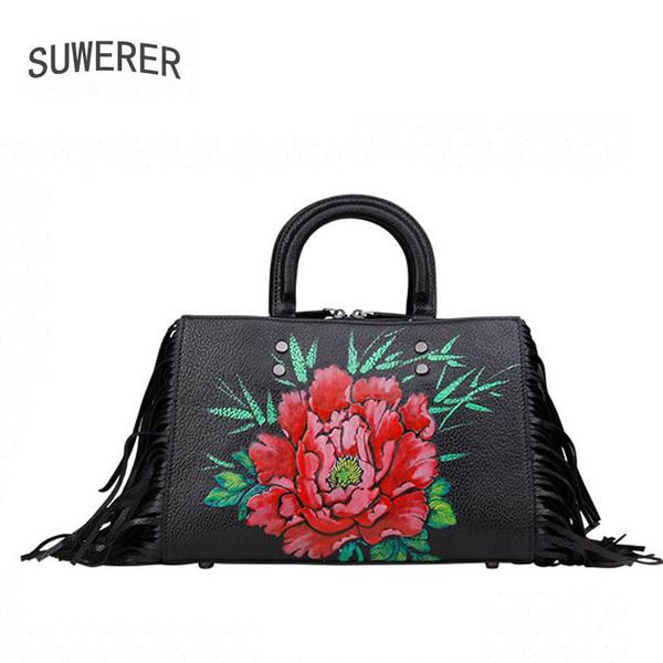 suwerer new women genuine leather handbags fashion flowers bag real cowhide fashion tassel female bag luxury handbags
suwerer new women genuine leather handbags fashion flowers bag real cowhide fashion tassel female bag luxury handbags