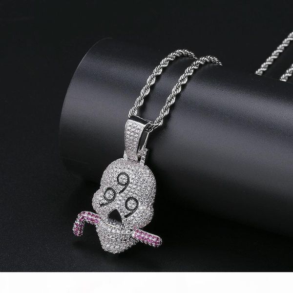 999 skull pendant micro-zircon solid necklace jewelry for men hip-hop personality fashion necklace, Silver
999 skull pendant micro-zircon solid necklace jewelry for men hip-hop personality fashion necklace, Silver