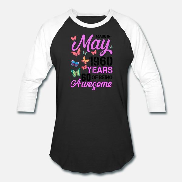 made in may 1960 years 60 of being awesome t shirt men create short sleeve s-xxxl trend sunlight new style spring kawaii shirt, White;black
made in may 1960 years 60 of being awesome t shirt men create short sleeve s-xxxl trend sunlight new style spring kawaii shirt, White;black