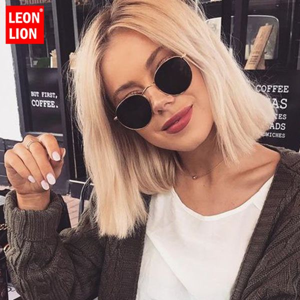 leonlion 2019 classic small frame round sunglasses women/men brand designer alloy mirror sun glasses vintage modis oculos, White;black
leonlion 2019 classic small frame round sunglasses women/men brand designer alloy mirror sun glasses vintage modis oculos, White;black