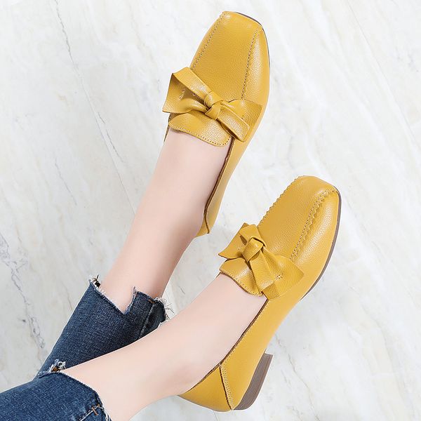 2020 fashion bow women's flats shoes square toe slip on ladies shoes leather comfortable casual loafers women manoletinas mujer, Black
2020 fashion bow women's flats shoes square toe slip on ladies shoes leather comfortable casual loafers women manoletinas mujer, Black