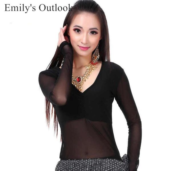 stage wear women belly dance mesh long sleeve transparent blouse dancer practice base safty big size, Black;red
stage wear women belly dance mesh long sleeve transparent blouse dancer practice base safty big size, Black;red