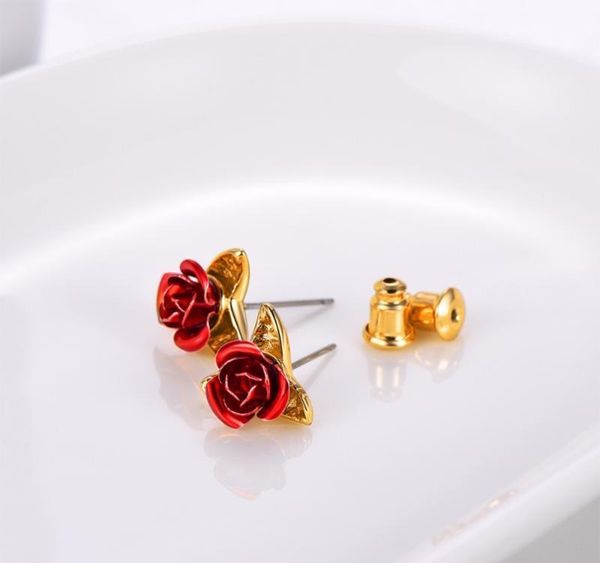 u7 cute red rose metal flowers stud earring for women lady romantic gift brincos wedding earrings party jewelry bijoux01, Golden;silver
u7 cute red rose metal flowers stud earring for women lady romantic gift brincos wedding earrings party jewelry bijoux01, Golden;silver