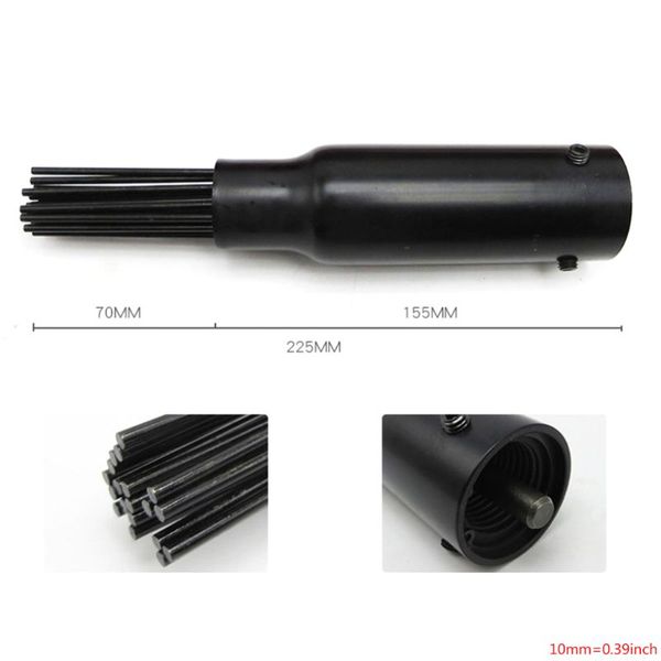 19 needle black needle scaler pneumatic bundle deruster head for rust and welding slag / light burr removal
19 needle black needle scaler pneumatic bundle deruster head for rust and welding slag / light burr removal