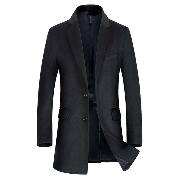 mens autumn&winter stylish solid long wool trench coat men fashion silm fit wool overcoat, Black
mens autumn&winter stylish solid long wool trench coat men fashion silm fit wool overcoat, Black