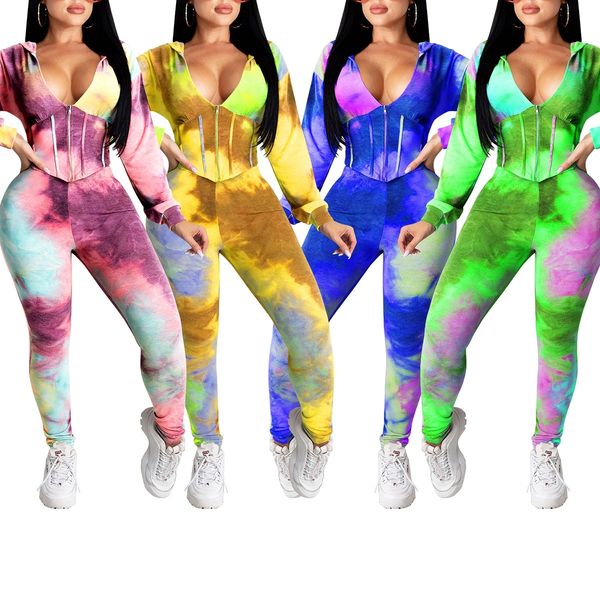 hirigin 2020 fashion women tie-dyed printed 2pcs outfits, deep v-neck zippered defined waist hoodie, high waist skinny, Gray
hirigin 2020 fashion women tie-dyed printed 2pcs outfits, deep v-neck zippered defined waist hoodie, high waist skinny, Gray