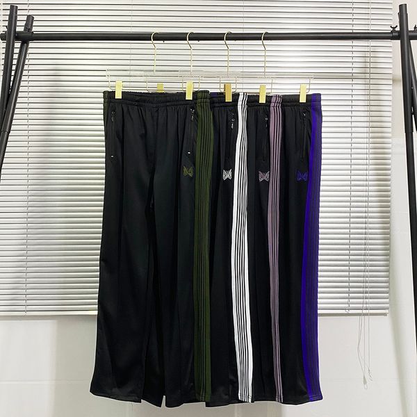 needles pants needles trousers men's pants casual woman straight trousers vintage butterfly embroidery loose streetwear fashion sports, Black
needles pants needles trousers men's pants casual woman straight trousers vintage butterfly embroidery loose streetwear fashion sports, Black