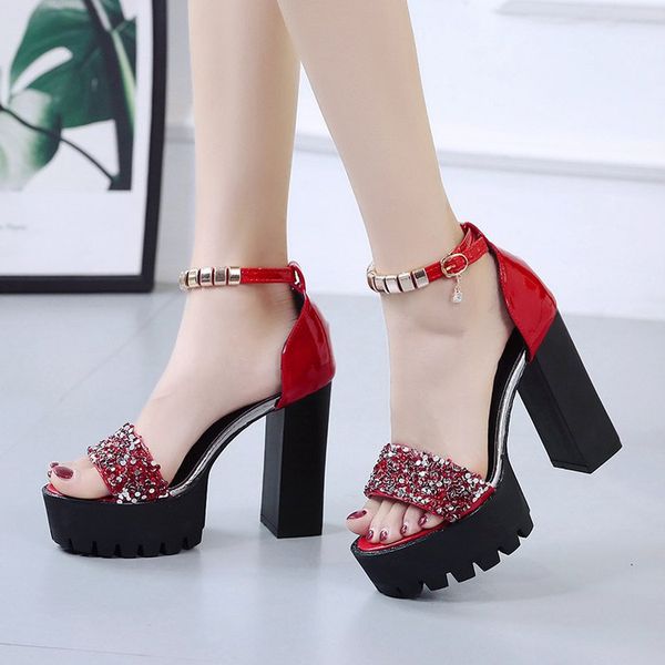 waterproof platform fashionable open toe women's shoes new summer bag with buckle sandals women's cool shoes, Black
waterproof platform fashionable open toe women's shoes new summer bag with buckle sandals women's cool shoes, Black