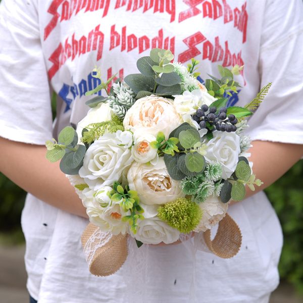 1pcs bridal holding flower artificial silk rose flowers wedding party decor bride bouquet wedding party decor holding flowers
1pcs bridal holding flower artificial silk rose flowers wedding party decor bride bouquet wedding party decor holding flowers