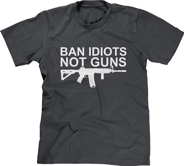 brand clothes summer 2019 mens t-shirt ban idiots not guns t shirt
brand clothes summer 2019 mens t-shirt ban idiots not guns t shirt