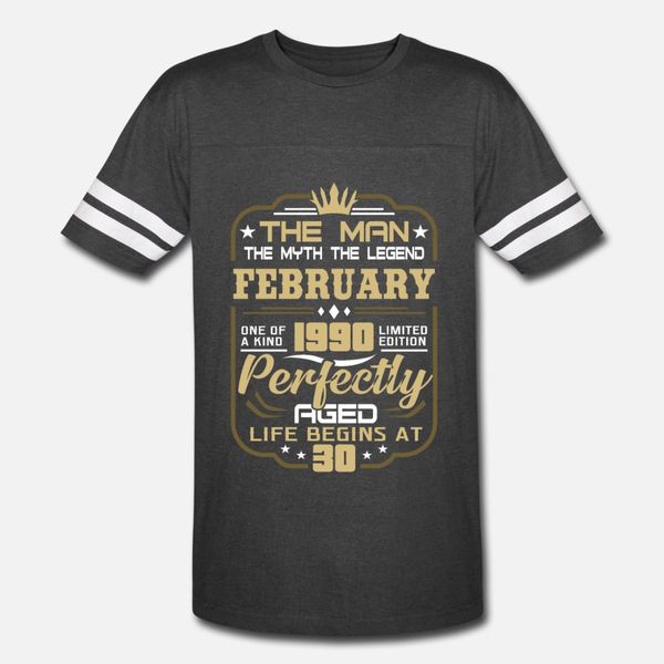 february 1990 legend 30th birthday 30 years t shirt men design cotton s-xxxl unique sunlight fashion spring normal shirt
february 1990 legend 30th birthday 30 years t shirt men design cotton s-xxxl unique sunlight fashion spring normal shirt