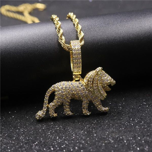 new fashion copper lion animal pendant necklace cubic zircon hip-hop necklaces long chain for men women jewelry gifts, Silver
new fashion copper lion animal pendant necklace cubic zircon hip-hop necklaces long chain for men women jewelry gifts, Silver