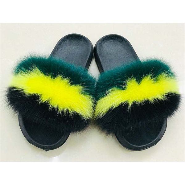 women new fur slides flip flops fur slippers women summer lovely slippers real fluffy drop shipping shoes, Black 
women new fur slides flip flops fur slippers women summer lovely slippers real fluffy drop shipping shoes, Black