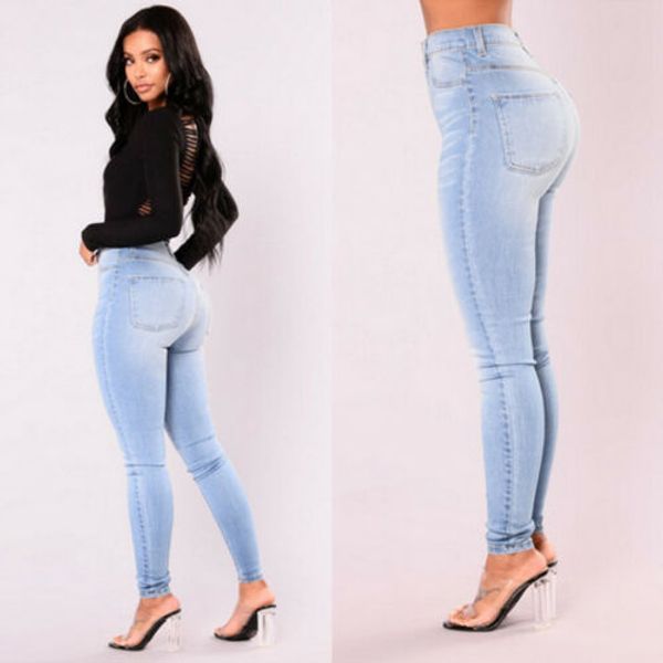 2020 arrivals fashion women lady denim skinny pants high waist stretch jeans slim pencil jeans women casual, Blue
2020 arrivals fashion women lady denim skinny pants high waist stretch jeans slim pencil jeans women casual, Blue