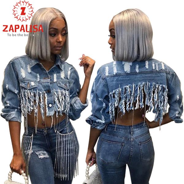 women's jackets fashion women spring autumn casual denim coat patchwork design tassel button decor turn-down collar solid color short, Black;brown
women's jackets fashion women spring autumn casual denim coat patchwork design tassel button decor turn-down collar solid color short, Black;brown