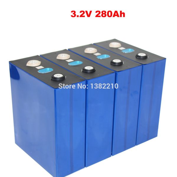4pcs / lot lifepo4 3.2v 280ah клетки для батареи 12v главных солнечной системы хранения энергии rv с bus bars
4pcs / lot lifepo4 3.2v 280ah клетки для батареи 12v главных солнечной системы хранения энергии rv с bus bars