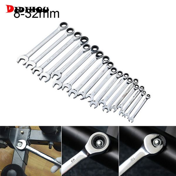 didihou 6mm-32mm ratchet quick wrench high-grade automatic industrial-grade opening plum 72 gear fast multi-size household tool
didihou 6mm-32mm ratchet quick wrench high-grade automatic industrial-grade opening plum 72 gear fast multi-size household tool