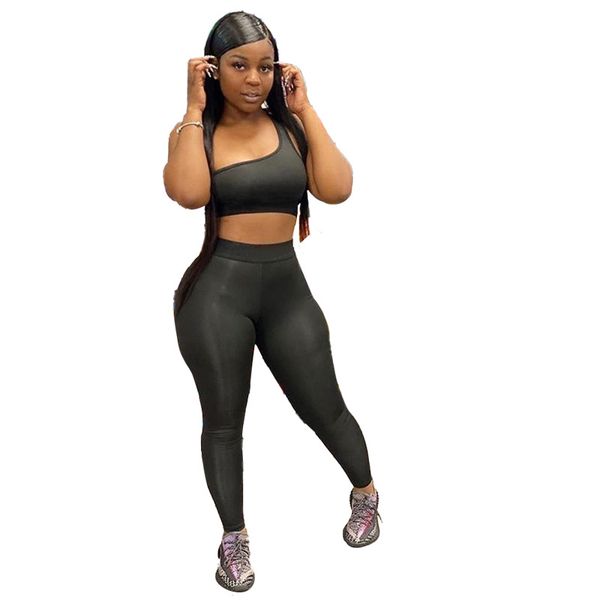 normov one shoulder sets women slim sleeveless elastic two-piece set female push up high waist leggings set fitness femme, Gray
normov one shoulder sets women slim sleeveless elastic two-piece set female push up high waist leggings set fitness femme, Gray