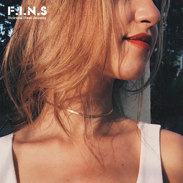 f.i.n.s three-tones aesthetic stainless steel necklace snake chain choker necklace women clavicle necklaces wholesale jewelry, Golden;silver
f.i.n.s three-tones aesthetic stainless steel necklace snake chain choker necklace women clavicle necklaces wholesale jewelry, Golden;silver