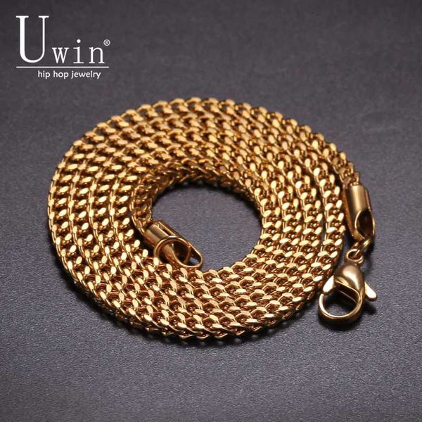 uwin 3mm franco link chain stainless steel men women necklace gold silver color jewelry chains drop shipping
uwin 3mm franco link chain stainless steel men women necklace gold silver color jewelry chains drop shipping