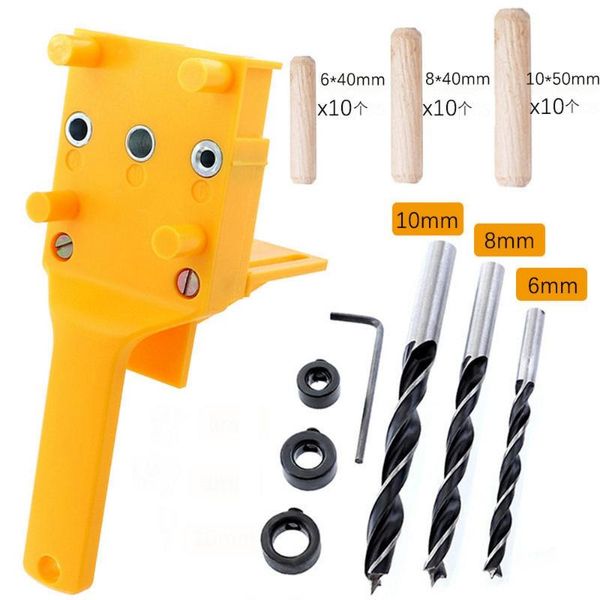 woodworking pocket hole jig plastic dowel jig handheld puncher 6 8 10mm drill bit guide straight hole drilling carpentry tool
woodworking pocket hole jig plastic dowel jig handheld puncher 6 8 10mm drill bit guide straight hole drilling carpentry tool
