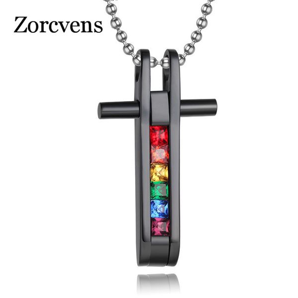 zorcvens gold-color rainbow pendants& necklaces stainless steel gay pride jewelry for men and women black and gold color one, Silver
zorcvens gold-color rainbow pendants& necklaces stainless steel gay pride jewelry for men and women black and gold color one, Silver