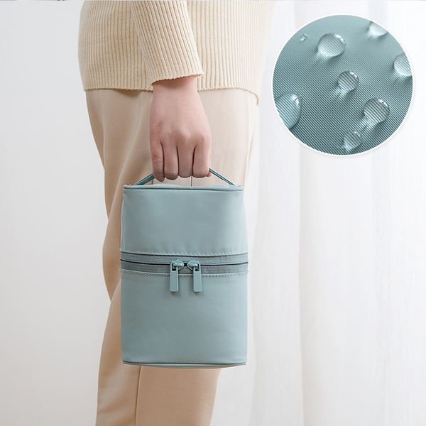 2020 new portable cosmetic bag ladies hand holding nylon wash bag storage make up box makeup makeup pouch