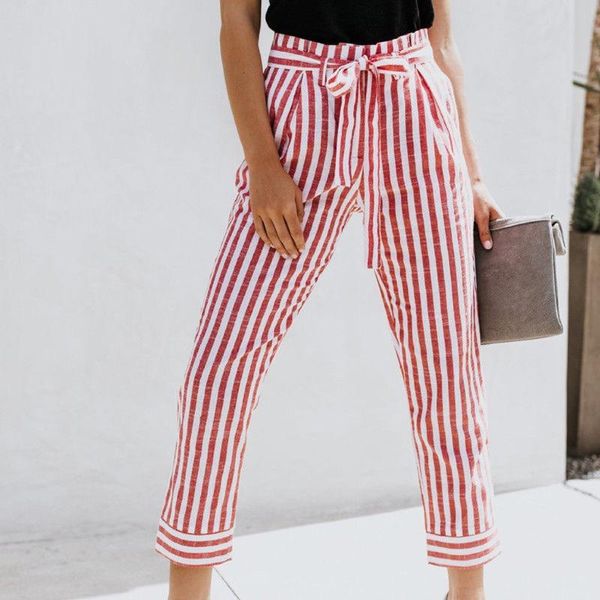 women striped print trousers chiffon high waist harem pants stringy selvedge casual summer style casual pants female 2020 new, Black;white
women striped print trousers chiffon high waist harem pants stringy selvedge casual summer style casual pants female 2020 new, Black;white