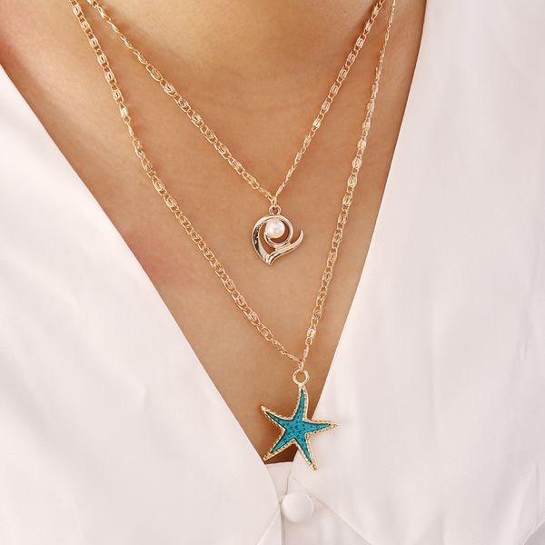 find me multilayer heart star pendant necklace for women creative alloy imitation pearl necklaces fashion jewelry accessories, Silver
find me multilayer heart star pendant necklace for women creative alloy imitation pearl necklaces fashion jewelry accessories, Silver