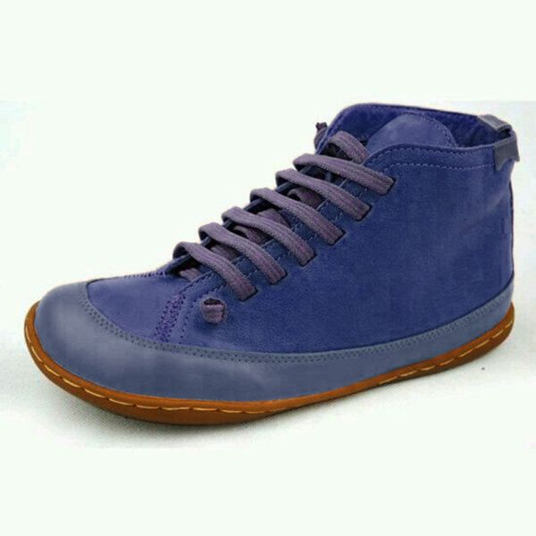 women vintage leather ankle boots 2020 autumn winter woman waterproof flats ladies lace up women's casual female shoes plus size, Black
women vintage leather ankle boots 2020 autumn winter woman waterproof flats ladies lace up women's casual female shoes plus size, Black