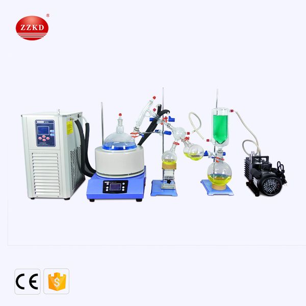 zzkd 5l lab 110v short path distillation kit with 5l/-10°c cooing chiller, rotary vane/circulation water vacuum pump
zzkd 5l lab 110v short path distillation kit with 5l/-10°c cooing chiller, rotary vane/circulation water vacuum pump