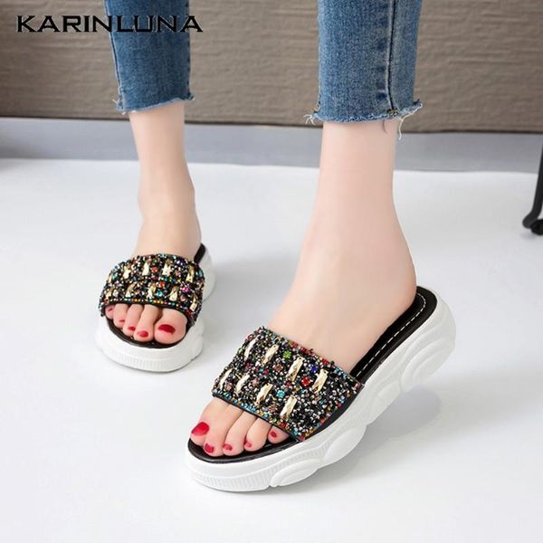 karin 2020 dropship women slides low wedges peep toe crystal pumps summer outside women slippers, Black
karin 2020 dropship women slides low wedges peep toe crystal pumps summer outside women slippers, Black