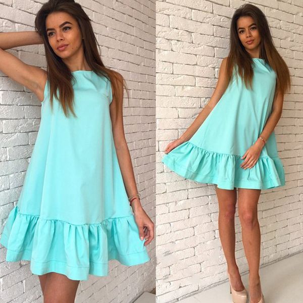 casual dresses sleeveless summer dress women plus size beach party o neck blue mini 2021 red ruffle loose sundress ladies vestidos, Black;gray
casual dresses sleeveless summer dress women plus size beach party o neck blue mini 2021 red ruffle loose sundress ladies vestidos, Black;gray