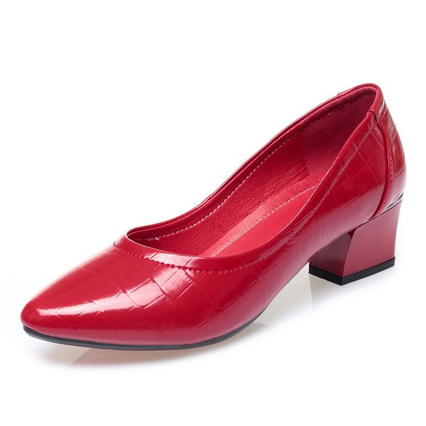 dress shoes 2021 cowhide patent leather women's high heeled elegant fashion woman wedding large size 34-43, Black
dress shoes 2021 cowhide patent leather women's high heeled elegant fashion woman wedding large size 34-43, Black