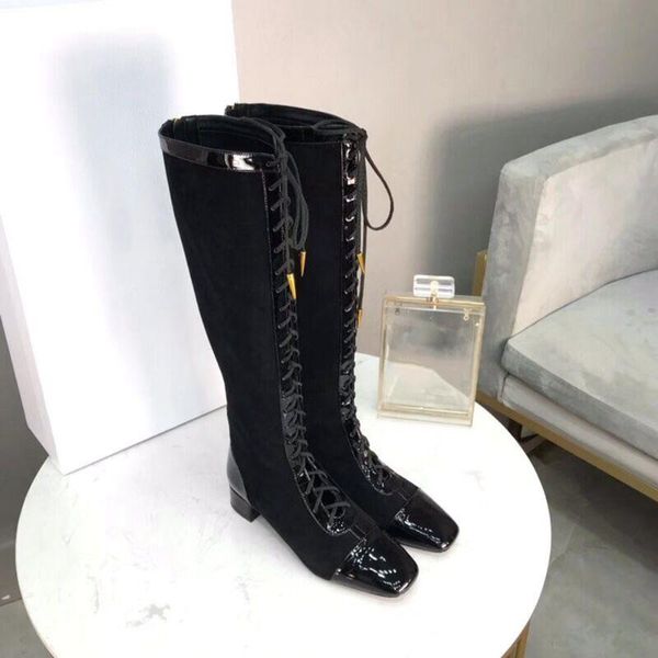 junetxin genuine leather brand design square toe rivets boots women med heel square heel boots female fashion black shoes
junetxin genuine leather brand design square toe rivets boots women med heel square heel boots female fashion black shoes