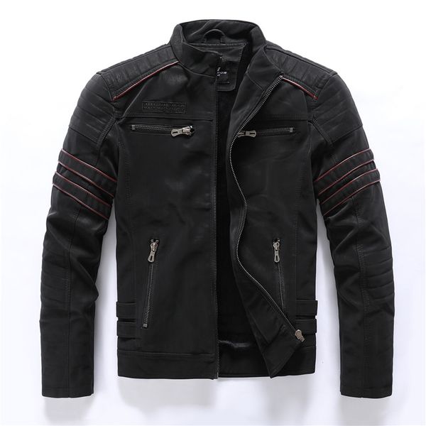 autumn winter men's leather jacket casual fashion stand collar motorcycle jacket men slim pu leather coats, Black;brown 
autumn winter men's leather jacket casual fashion stand collar motorcycle jacket men slim pu leather coats, Black;brown