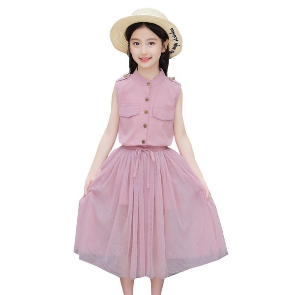 girls casual skirt 2020 summer new girl korean short-sleeved dress two-piece red suit children's net ing, Red;yellow
girls casual skirt 2020 summer new girl korean short-sleeved dress two-piece red suit children's net ing, Red;yellow